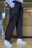 Wall Street Stretch Herringbone City Pant Black /40 =